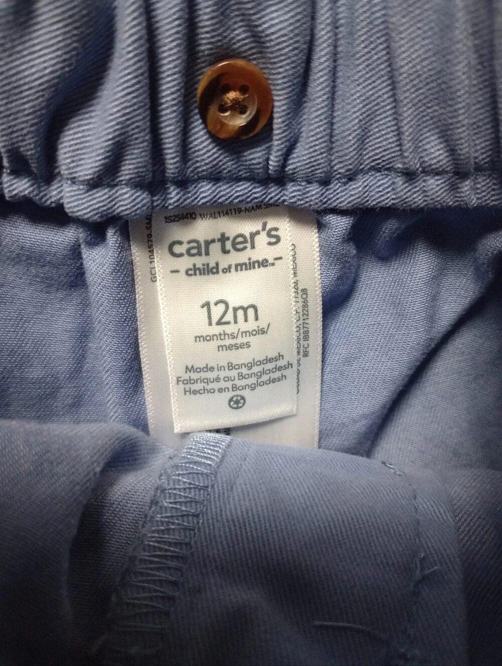 Carter's Boy Short Set With Suspenders Size 12 Months